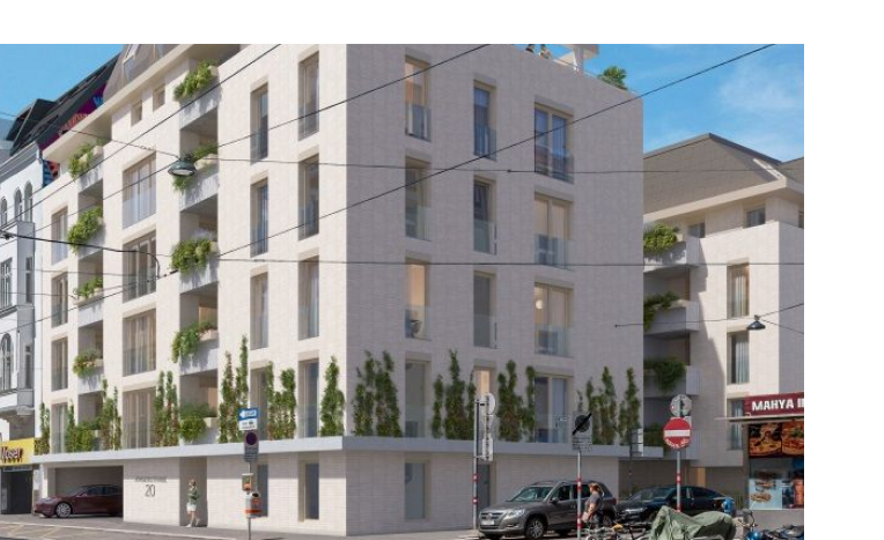 Eine begrünte Hausfassade